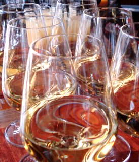 Swirly white wine glasses.JPG